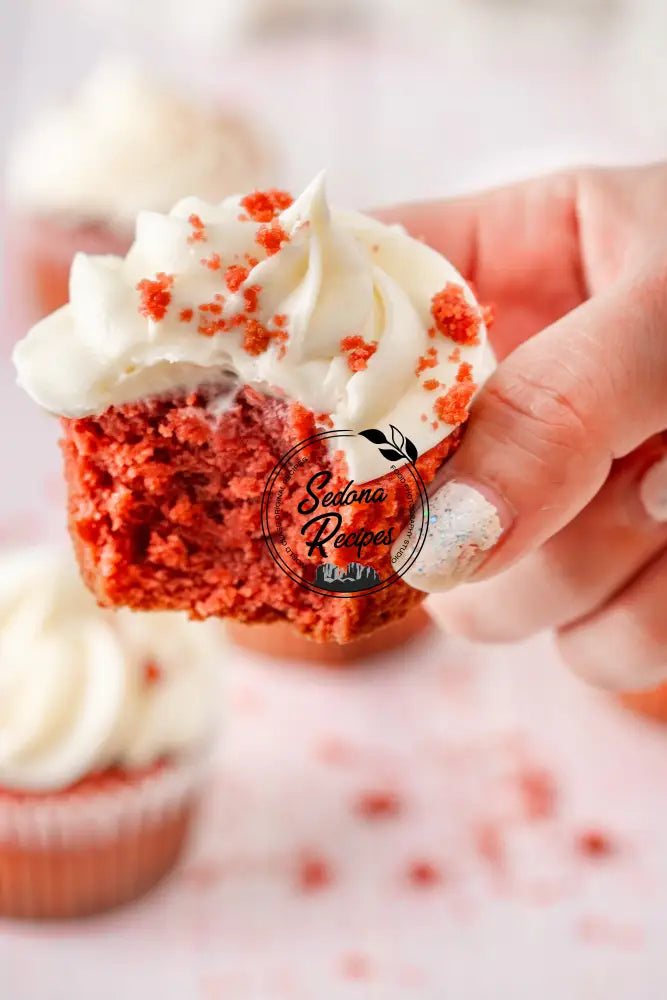 Red Velvet Cupcakes With Cream Cheese Frosting