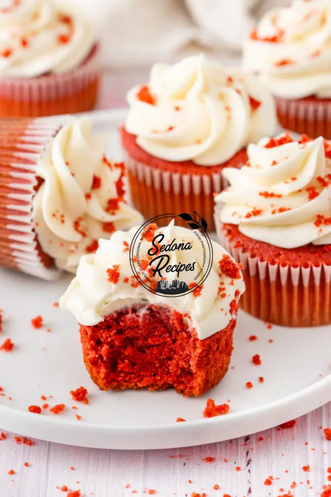 Red Velvet Cupcakes With Cream Cheese Frosting