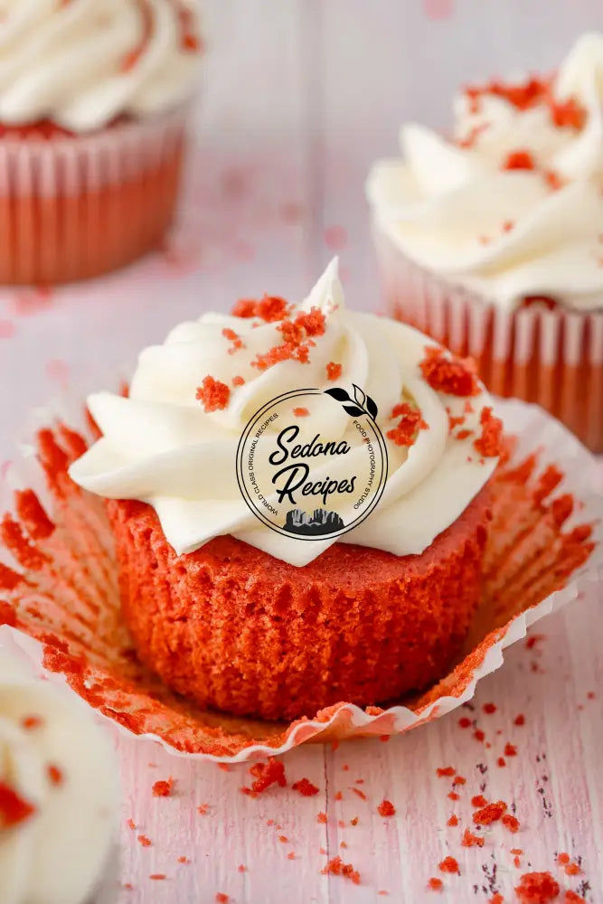 Red Velvet Cupcakes With Cream Cheese Frosting