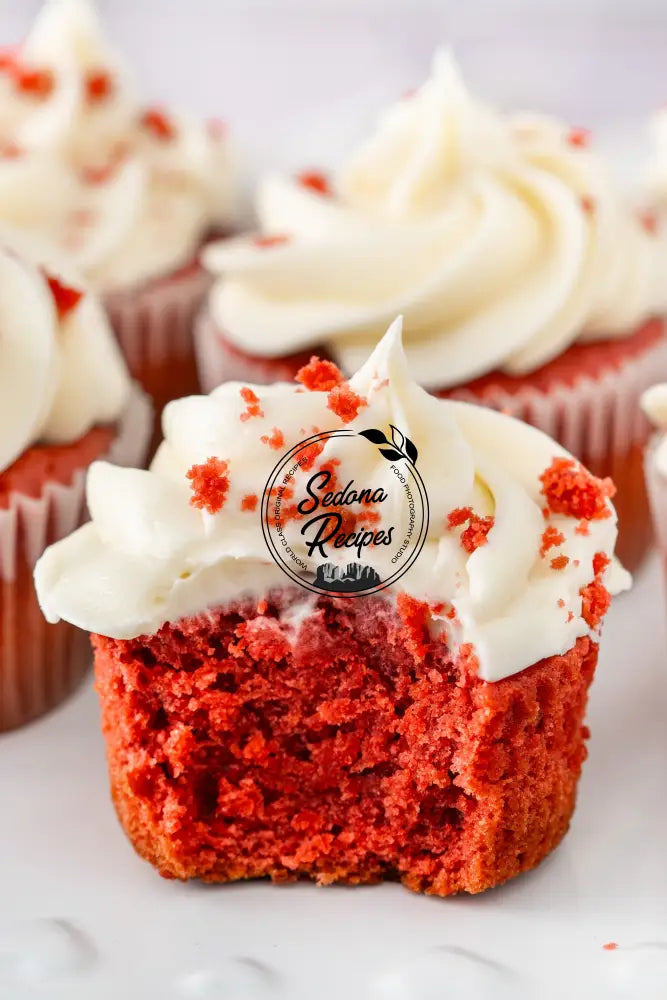 Red Velvet Cupcakes With Cream Cheese Frosting