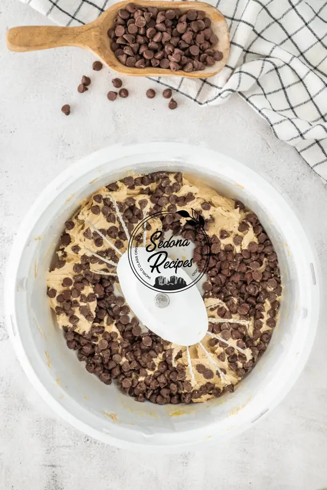 Salted Caramel Chocolate Chip Skillet Cookie