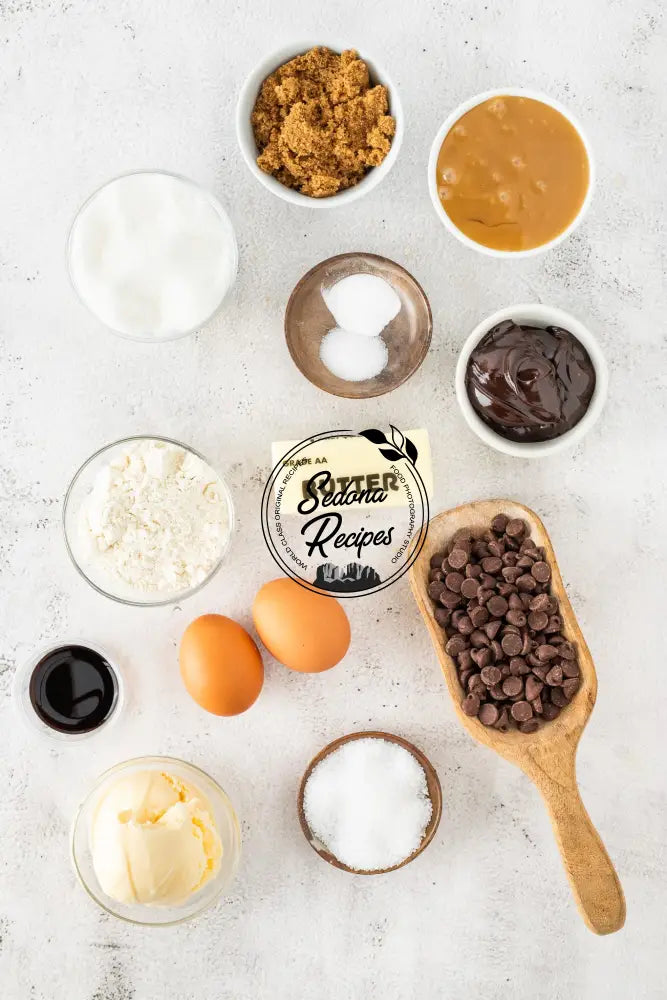 Salted Caramel Chocolate Chip Skillet Cookie