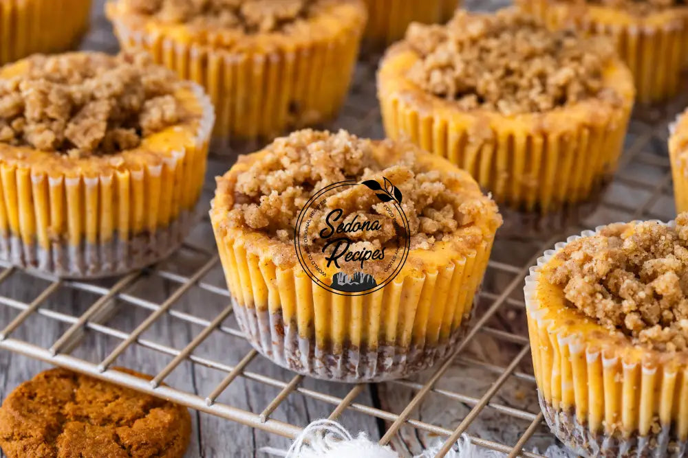 Streusel-Topped Mini Pumpkin Cheesecakes
