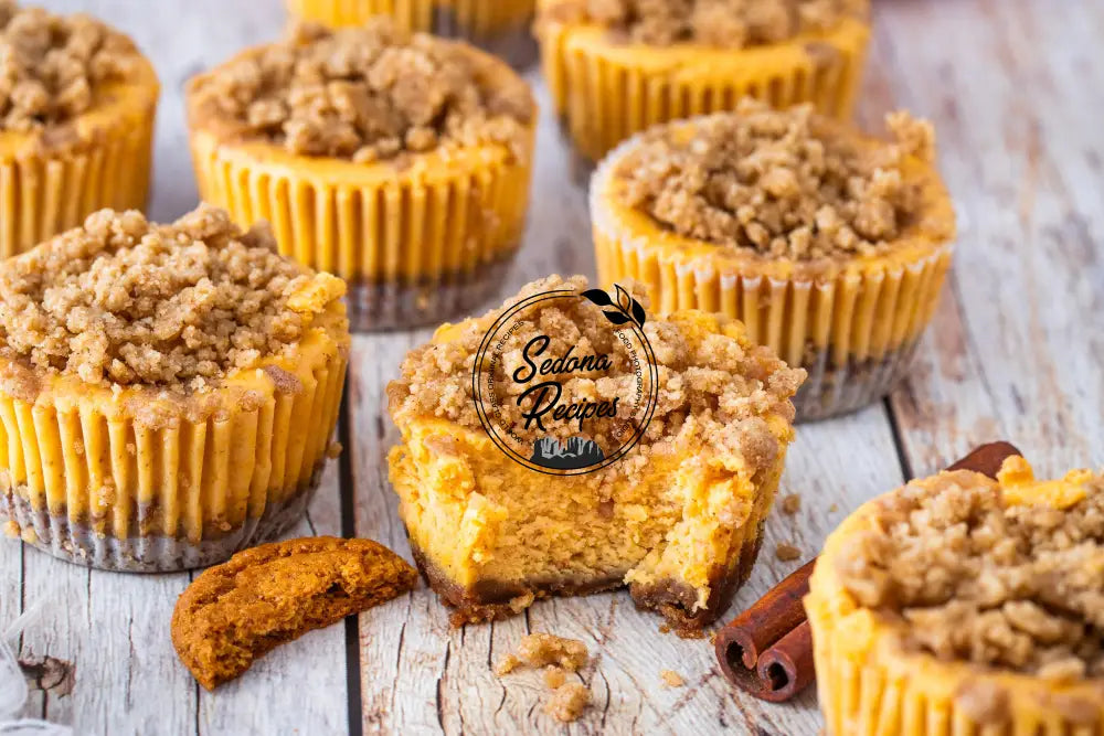 Streusel-Topped Mini Pumpkin Cheesecakes