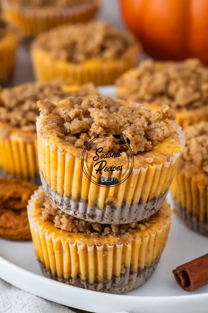 Streusel-Topped Mini Pumpkin Cheesecakes