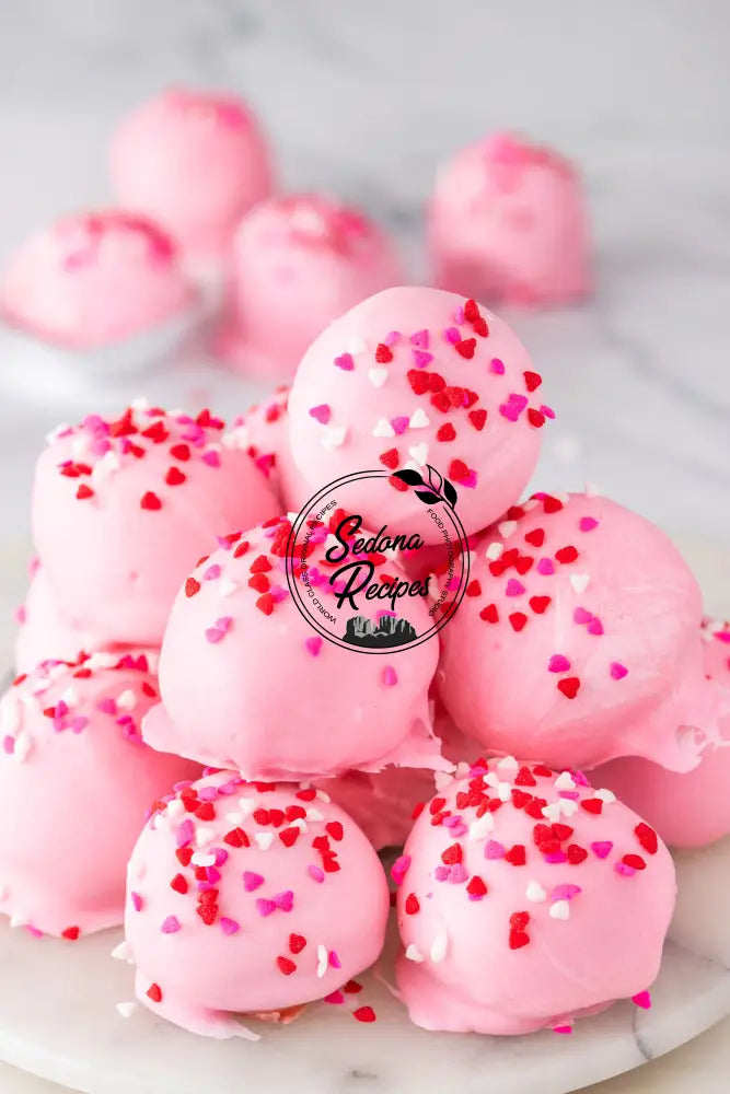 Valentine Oreo Truffles (No Bake)