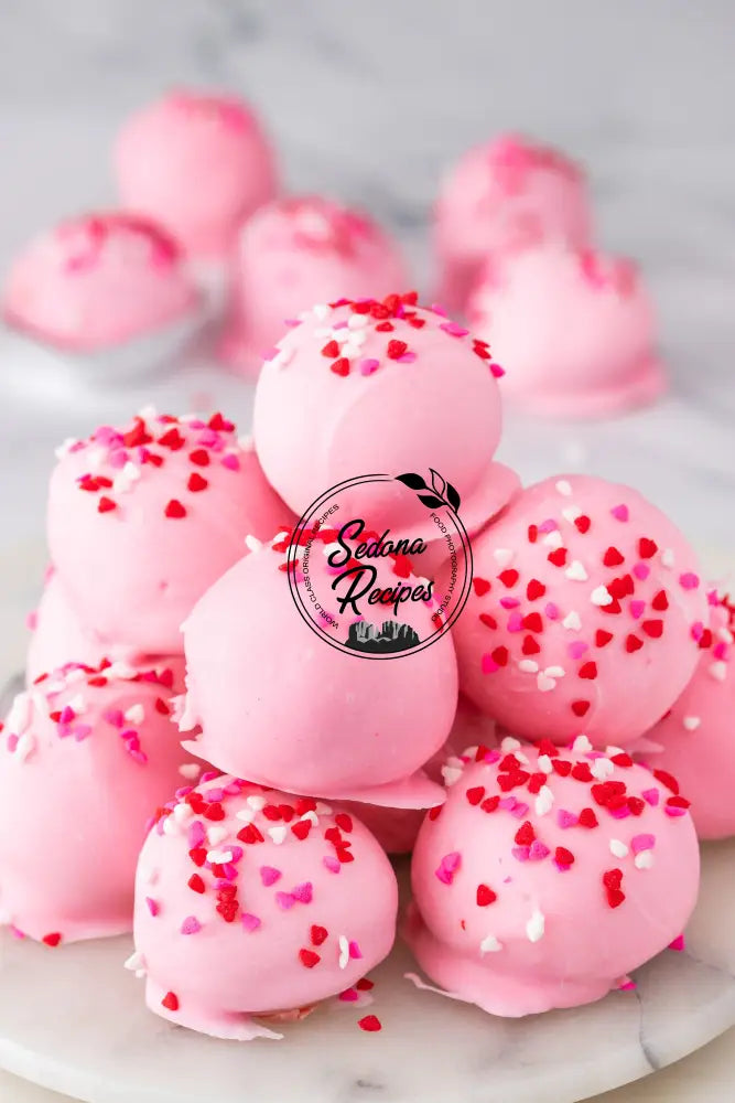 Valentine Oreo Truffles (No Bake)