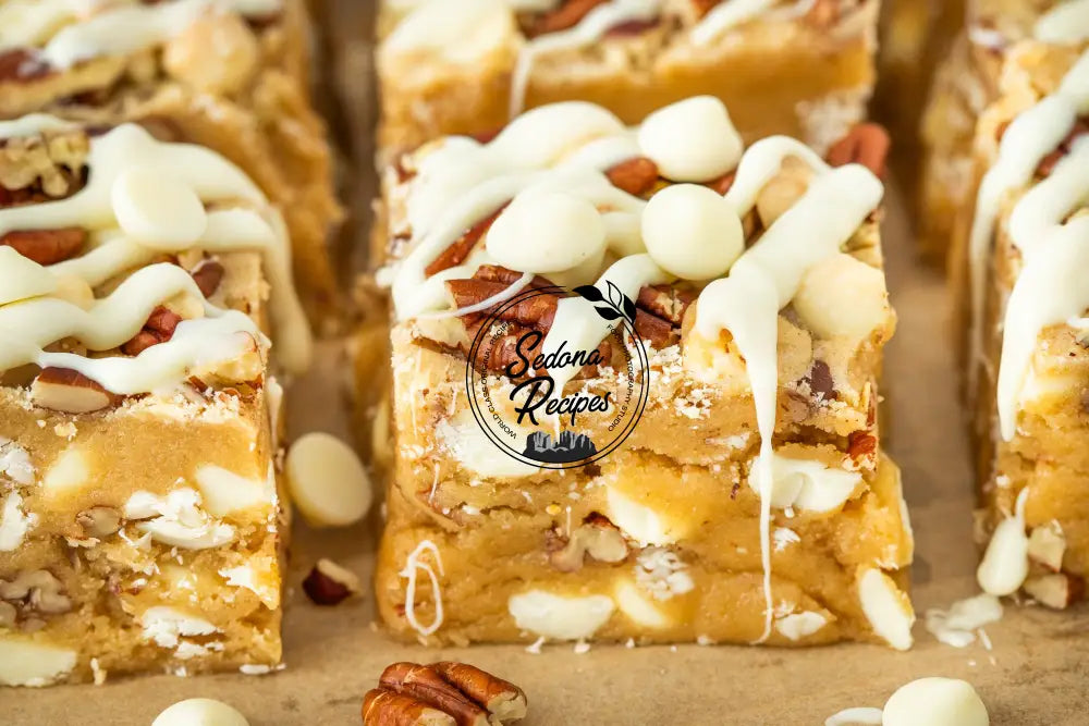 White Chocolate Pecan Blondies