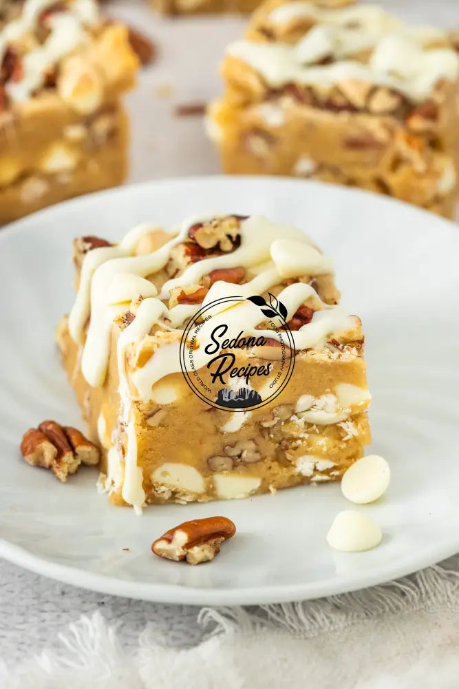 White Chocolate Pecan Blondies