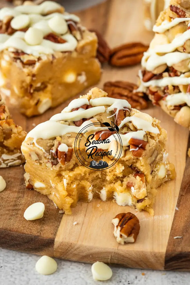 White Chocolate Pecan Blondies