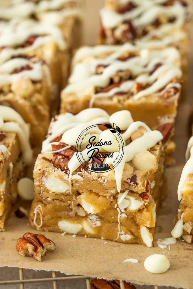 White Chocolate Pecan Blondies