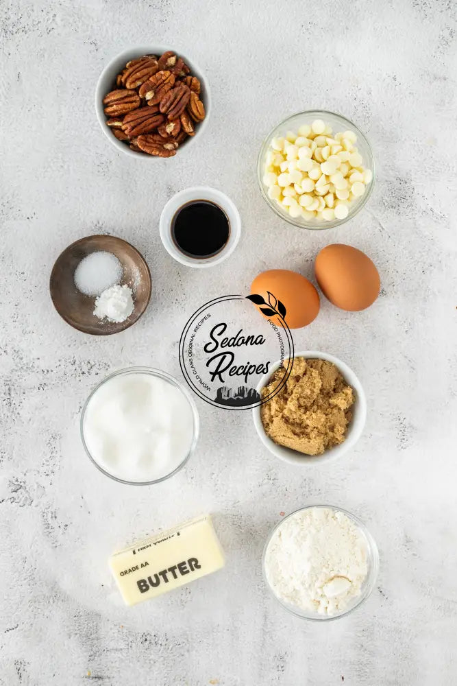 White Chocolate Pecan Blondies