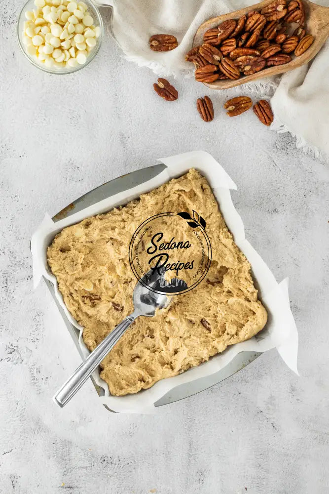 White Chocolate Pecan Blondies