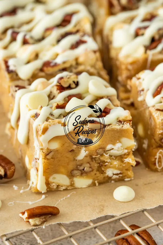 White Chocolate Pecan Blondies