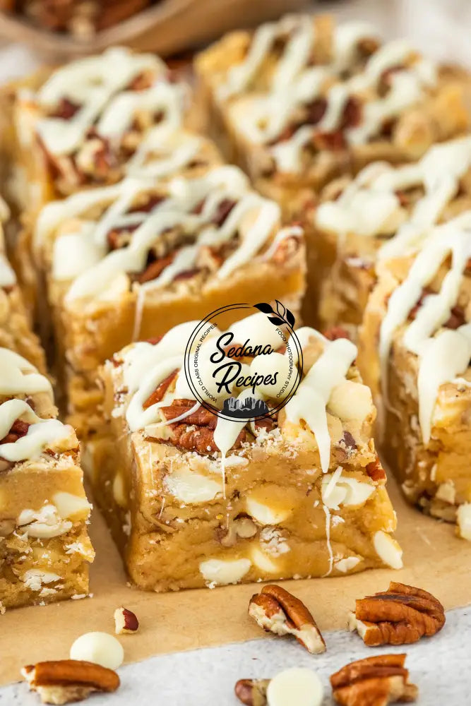 White Chocolate Pecan Blondies